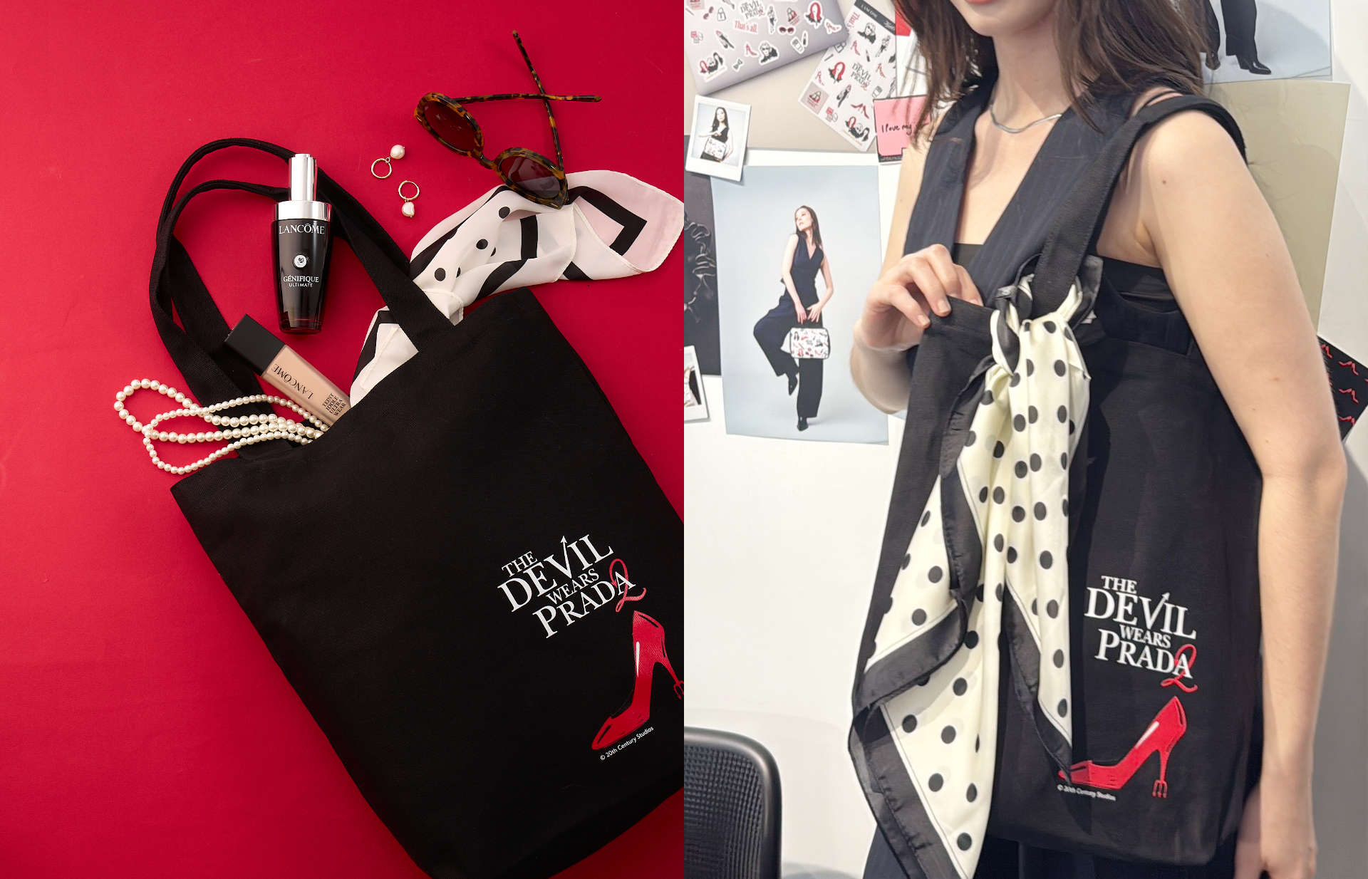 Lanc&ocirc;me蘭蔻、Kiehl's契爾氏、shu uemura 植村秀穿著Prada的惡魔2